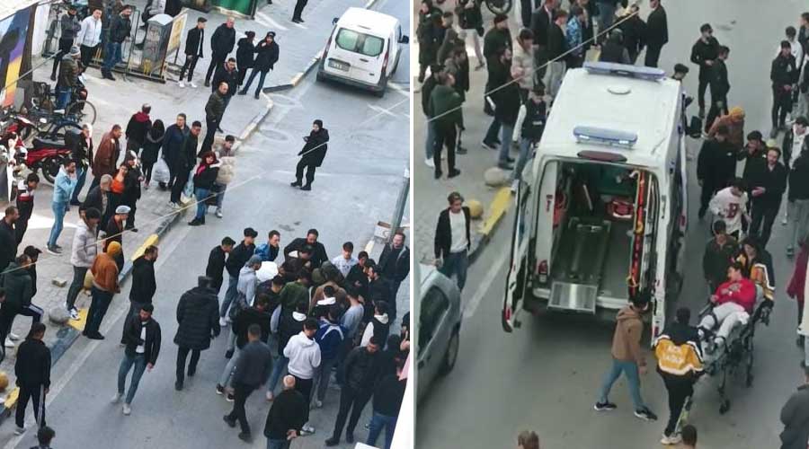 Uşak’ta sokak ortasında bıçaklar çekildi