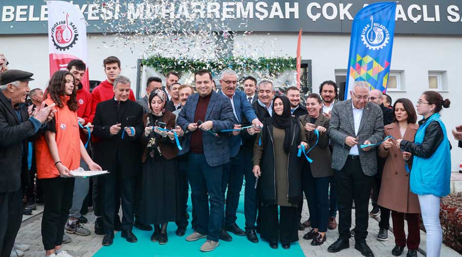 Uşak Belediyesince yapılan "Muharremşah Çok Amaçlı Salon" açıldı