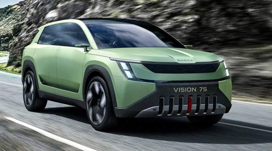 Skoda resmen kendini aştı! Yeni logosu ve 7 kişilik Skoda Vision 7S görenleri kendine hayran bıraktı!