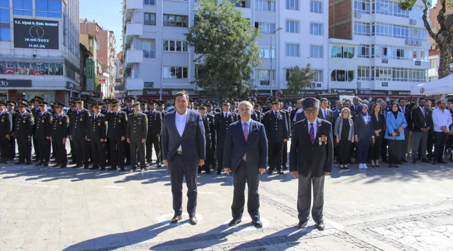 Uşak'ta 19 Eylül Gaziler Günü törenle kutlandı