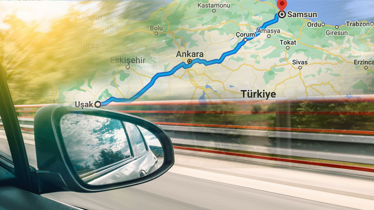 Uşak Ve Samsun Arası Kaç Km, Uşak İle Samsun Kaç Saat Sürer?