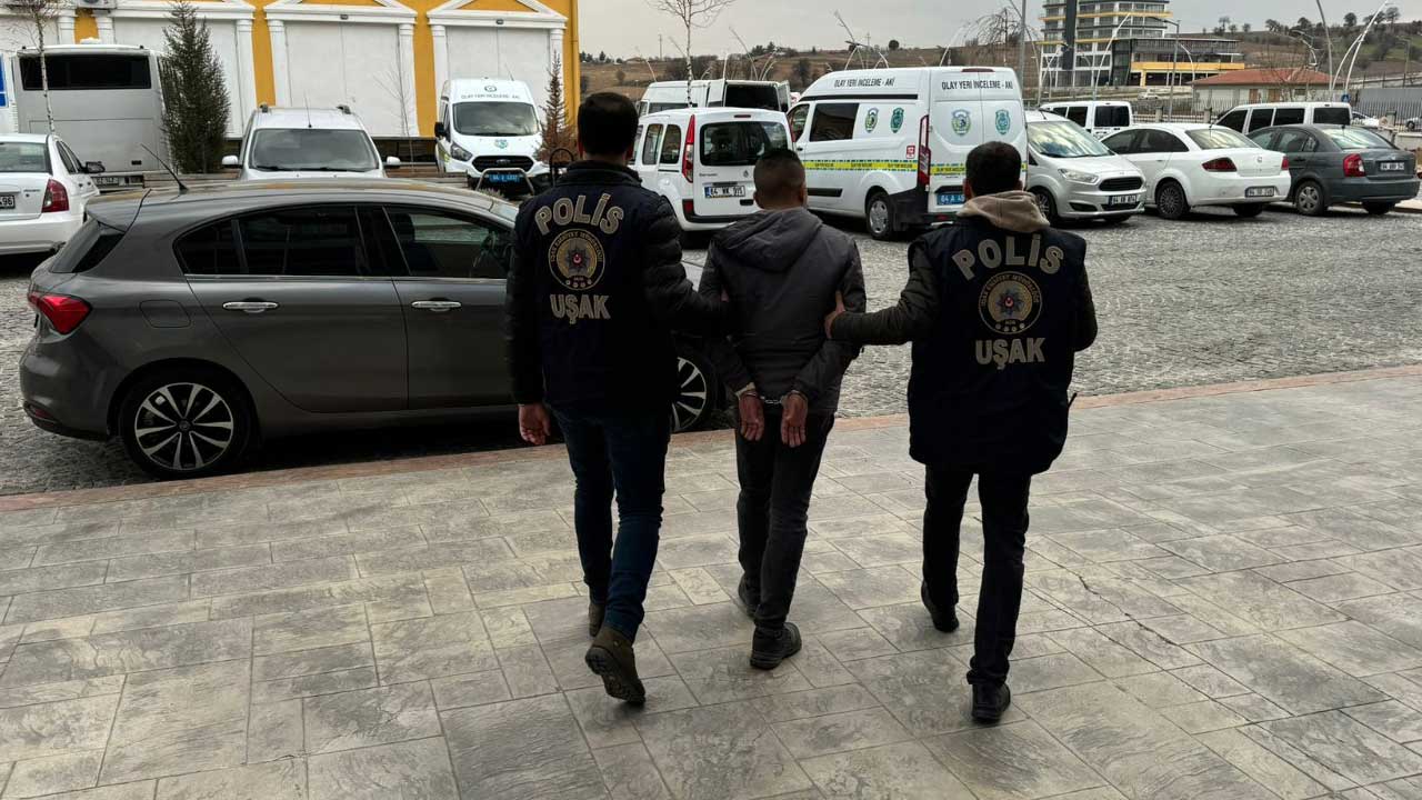 Uşak’ta 33 yıl hapis cezası bulunan firari hükümlü yakalandı