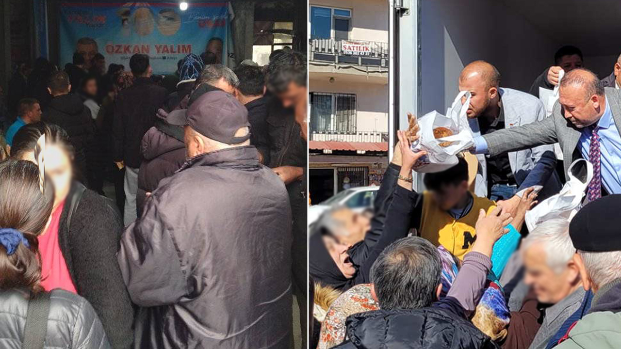 Devletin sosyal yardımları seçim rüşveti! Yalım'ın pideleri ve erzak kolileri hayır hasenat