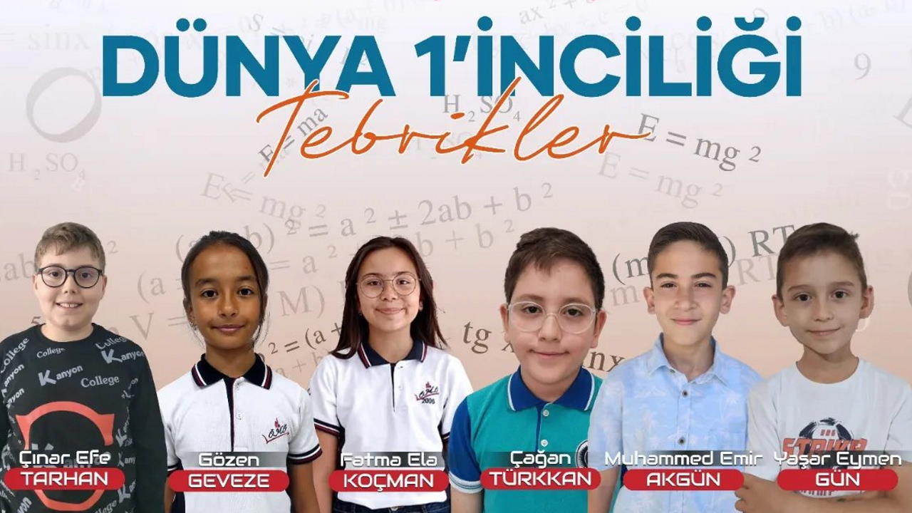 Uşaklı öğrencilerden Matematik’te uluslararası başarı