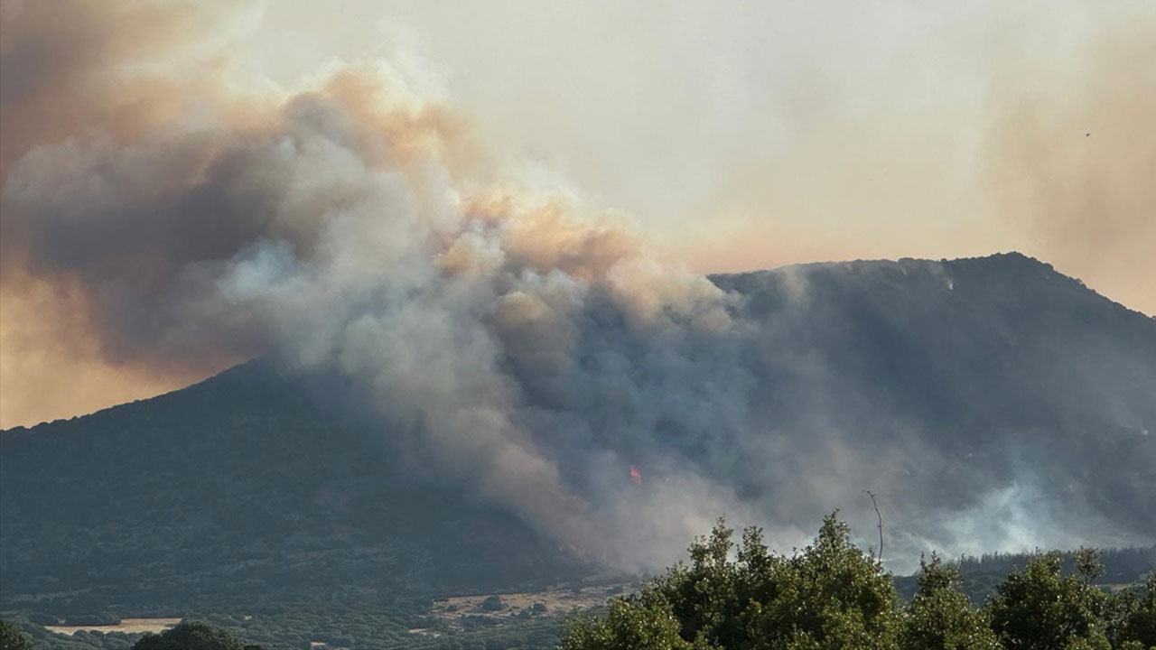 Ulubey'deki orman yangınına müdahale ediliyor