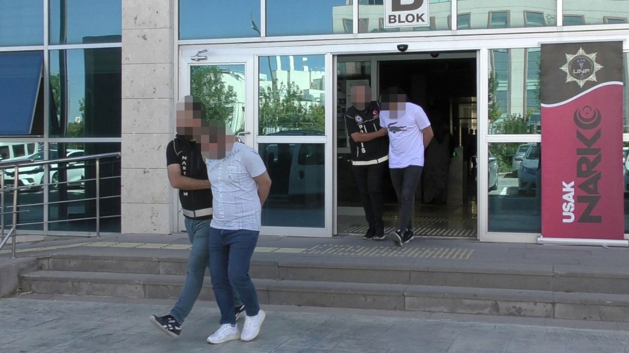 Uşak'ta sentetik uyuşturucuyla yakalana şüpheliler tutuklandı