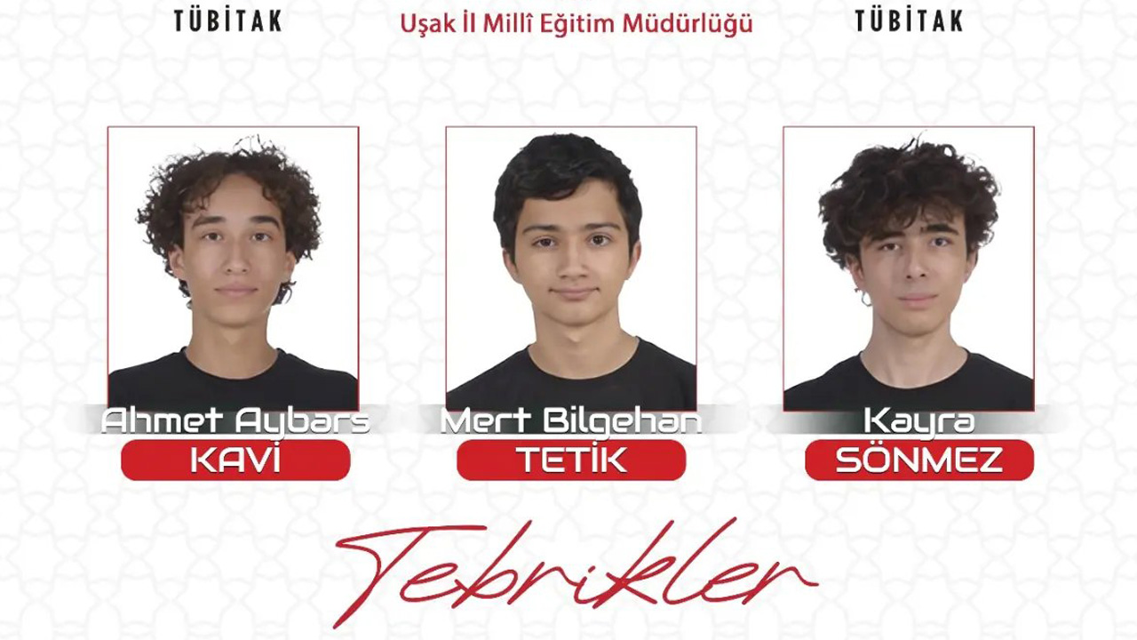 Uşaklı öğrencilerden Bilim Olimpiyatları'nda önemli başarı