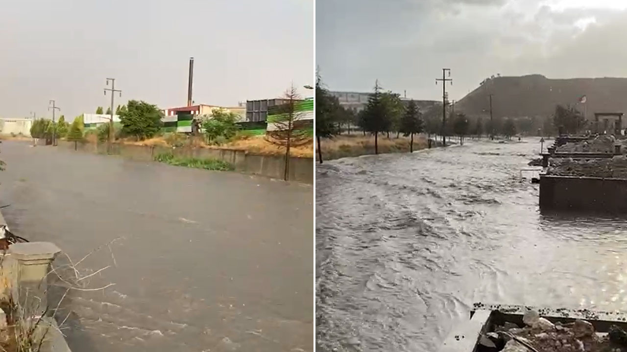 Uşak Deri Karma Organize Sanayi Bölgesi’nde yollar dereye döndü