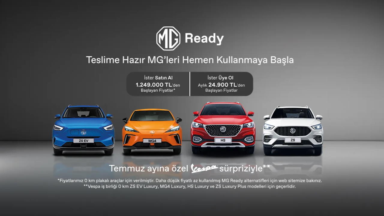 Kiraladığınız Aracı Satın Almanızı Sağlayan "MG Ready" Programı Türkiye'de Başladı
