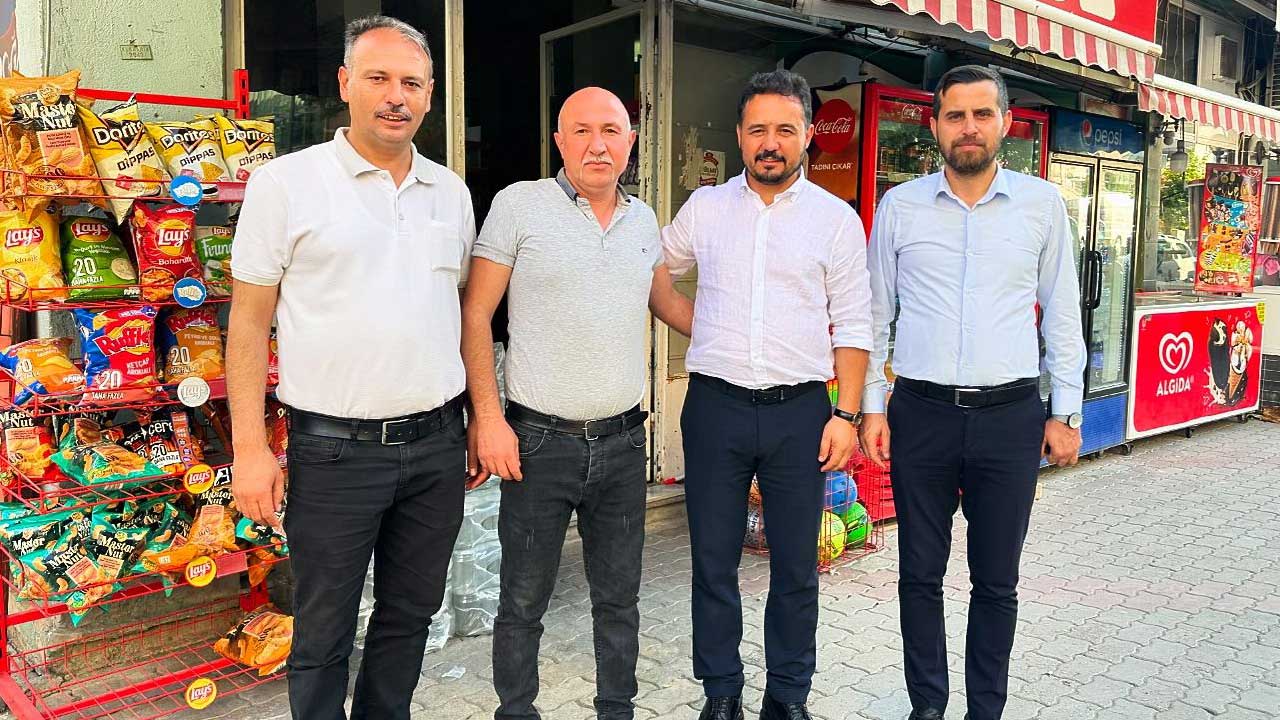 AK Parti’den sel mağduru esnafa moral ziyareti