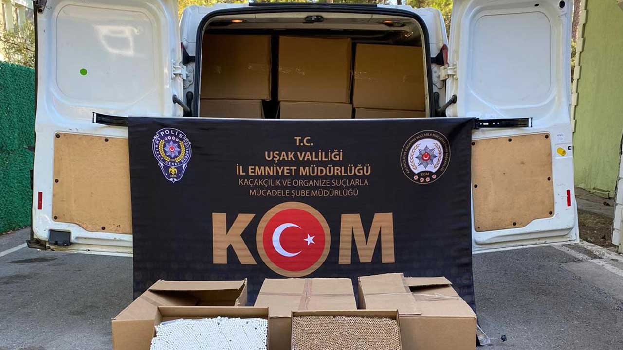 Uşak'ta polis ele geçirdi: Piyasada değeri 1.250.000 TL