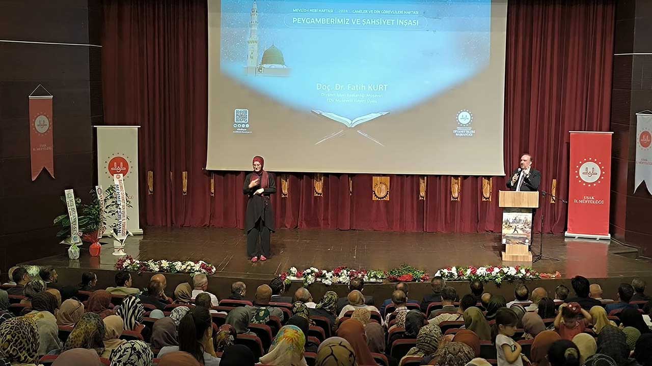 Uşak'ta Mevlid-i Nebi haftası: “Hz. Peygamber’in ahlakı rehberimiz olmalı”