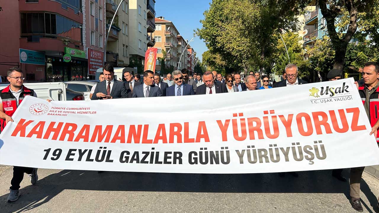 Uşak'ta Gaziler Günü kutlandı