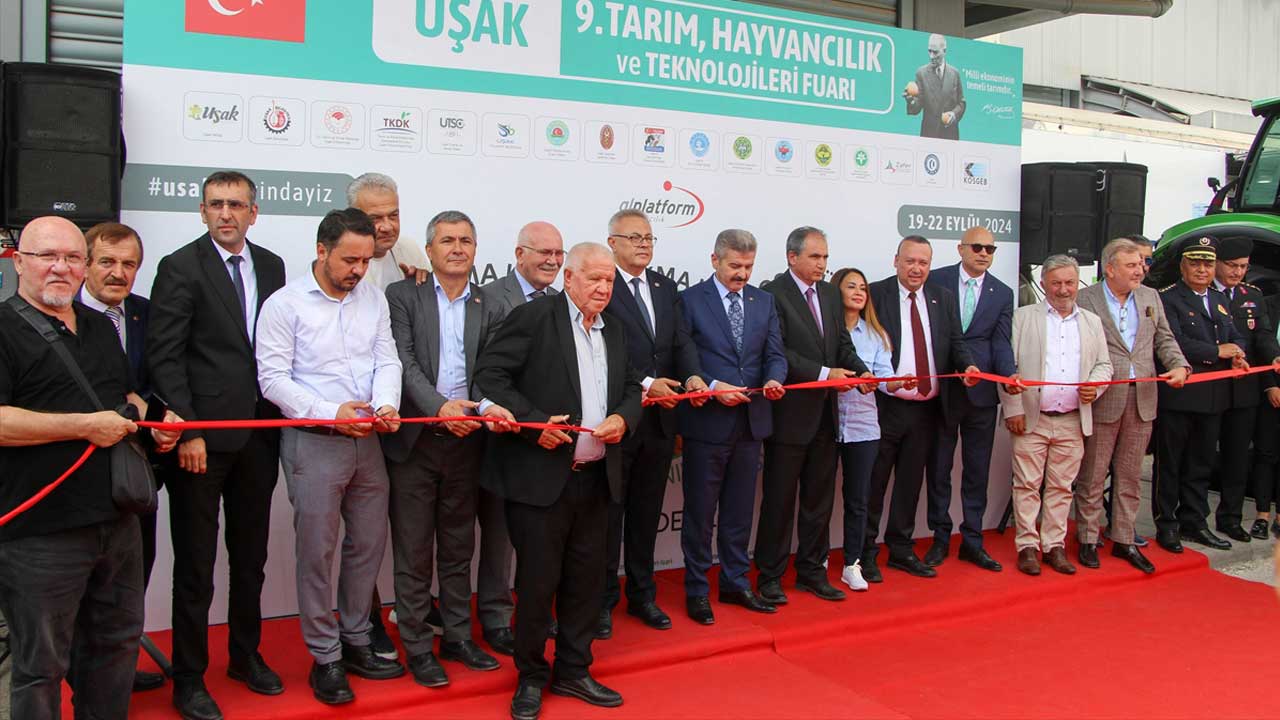Uşak 9. Tarım, Hayvancılık ve Teknolojileri Fuarı açıldı