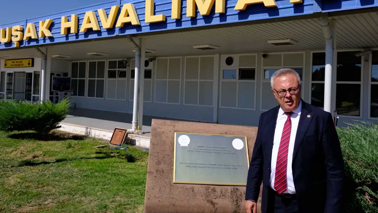 Vekil Karaoba: Hiç uçuş yapılmayan Uşak Havalimanında 126 personel çalışıyor