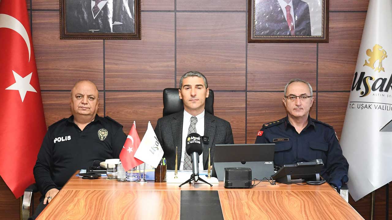 Uşak'ta güvenlik artıyor: Vali Aktaş çok önemli açıklamalar yaptı