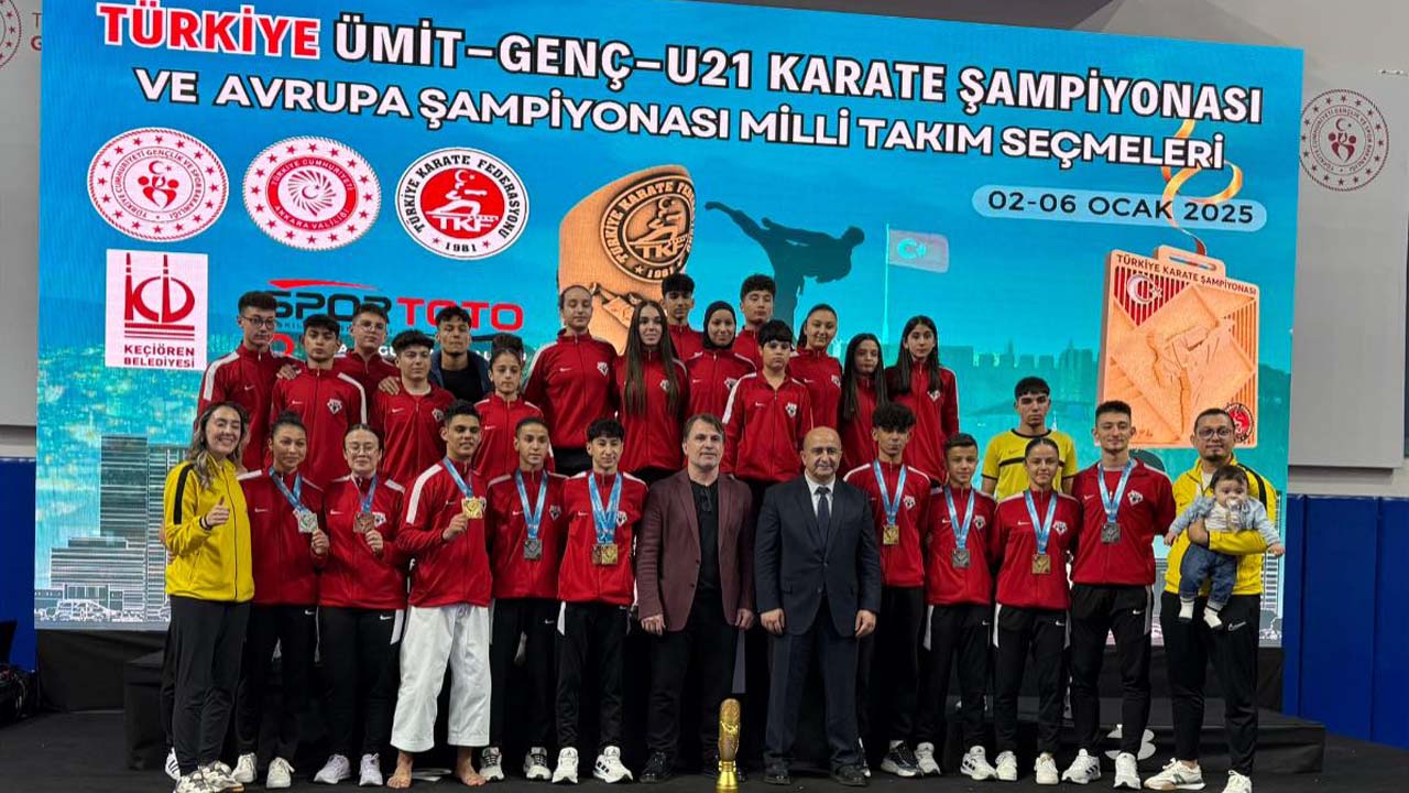 Uşak Karate Özlem Spor Kulübü'nden Türkiye Şampiyonası'nda madalya yağmuru