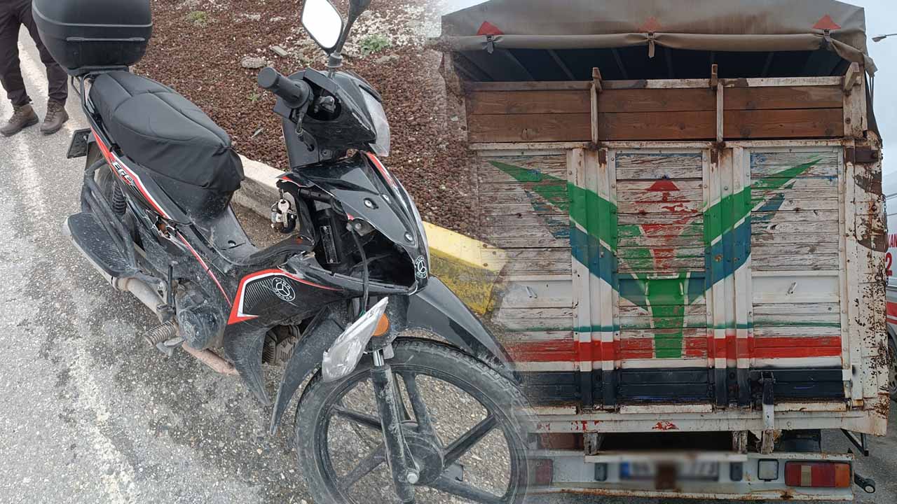 Susuz kavşağında kamyonetle motosiklet çarpıştı, 1 yaralı