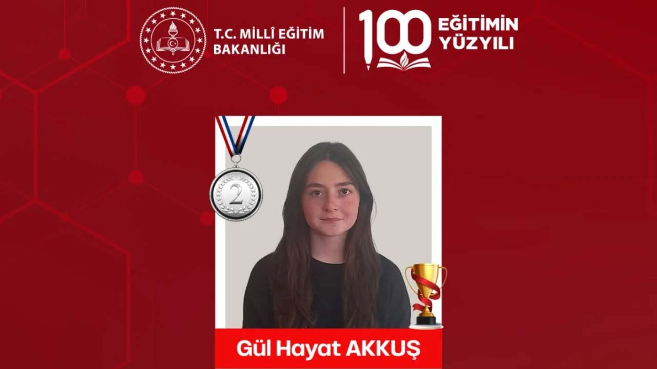 Banazlı öğrenciden şiir yarışmasında önemli derece