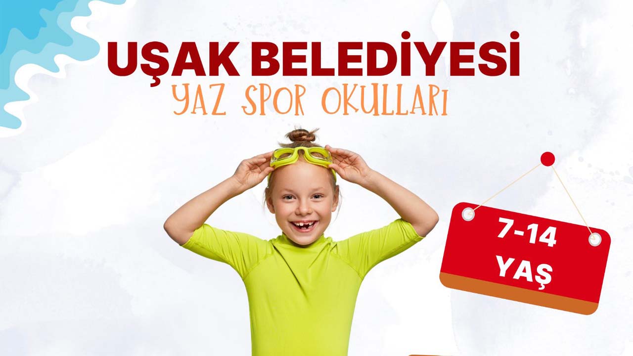 Uşak Belediyesi'nden yaz sezonunda çocuklar için 7 farklı spor dalında eğitim imkanı