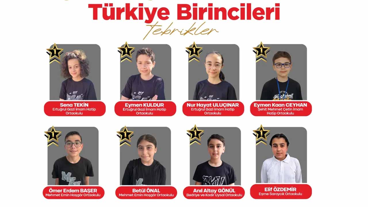Uşak'tan İOKBS'de büyük başarı: 8 öğrenci 500 tam puan aldı