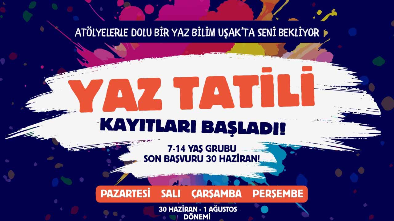 Uşak Belediyesi’nden yaz sürprizi, çocuklar bilimle buluşuyor