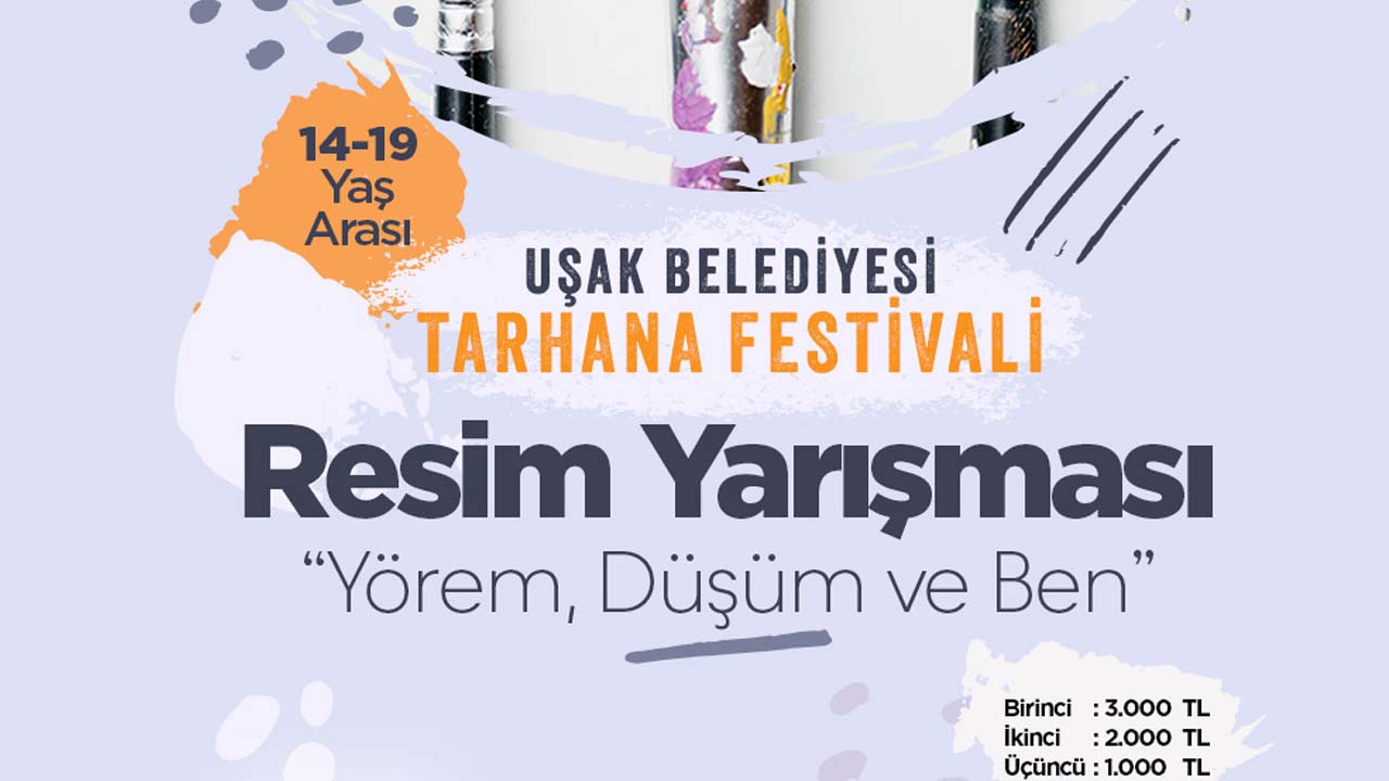 Uşak'ta genç sanatçılar için büyük fırsat: "Yörem, Düşüm ve Ben" resim yarışması