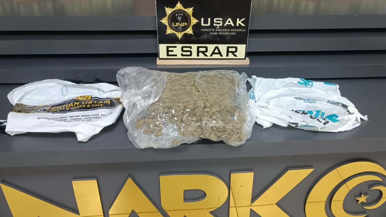 Uşak’ta esrar ele geçirildi, 1 kişi tutuklandı