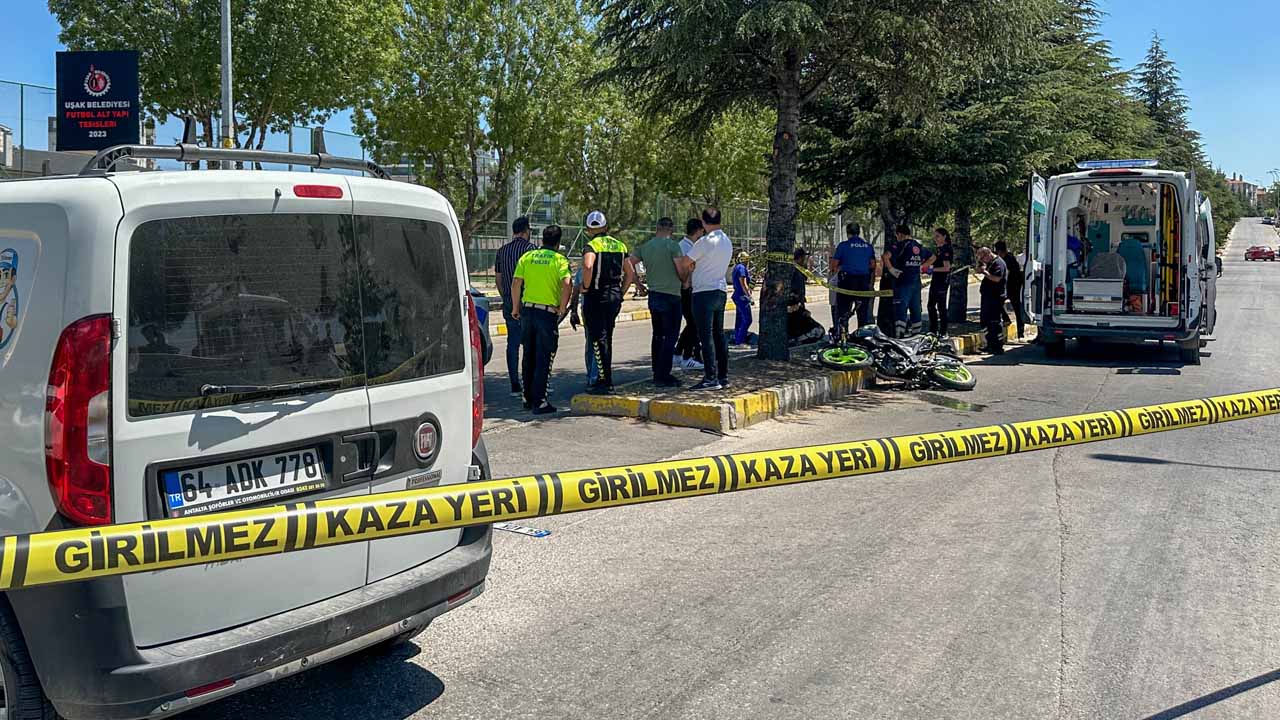 Uşak'ta motosiklet kazasında 19 yaşındaki Yiğit Gencer öldü