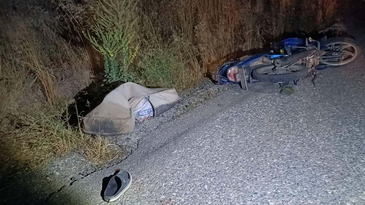 Banaz'daki motosiklet kazasında sürücü ağır yaralandı