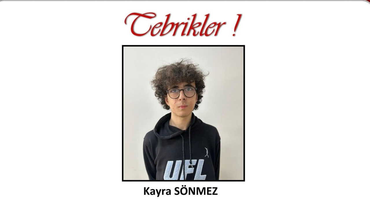 Uşaklı Öğrenci Kayra Sönmez, Uluslararası Coğrafya Olimpiyatı’ndan madalya ile döndü
