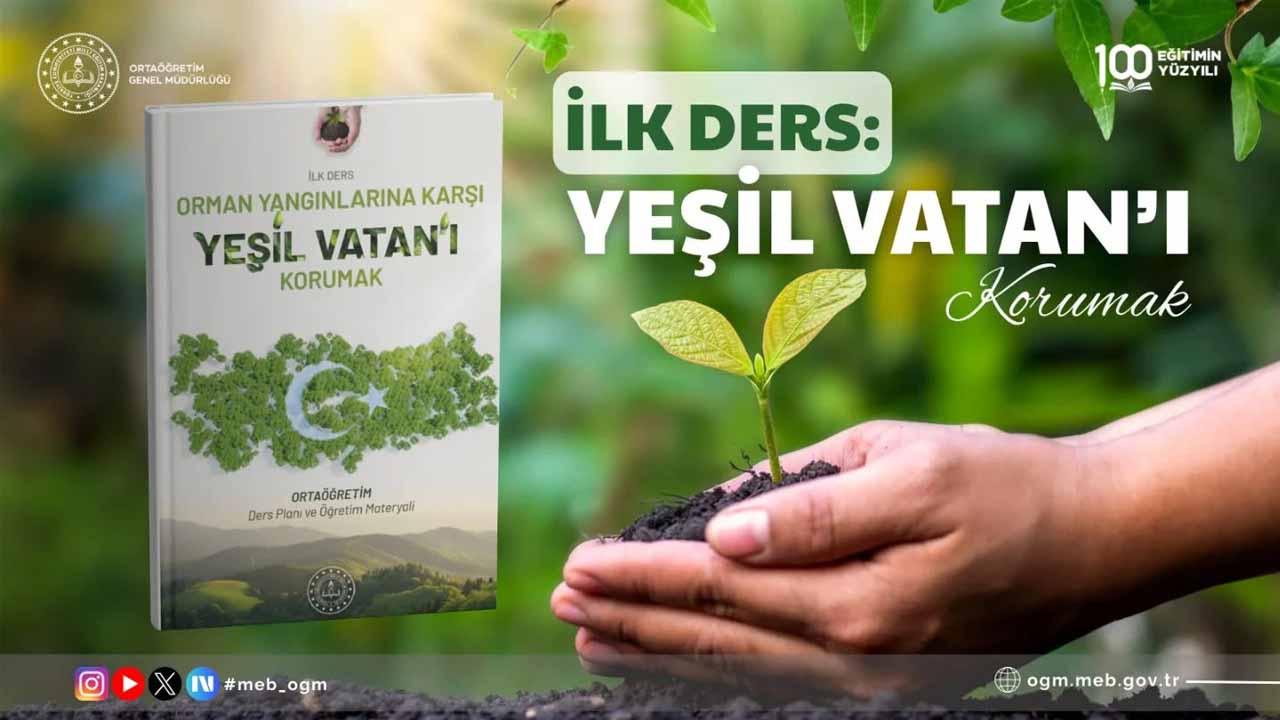 Uşaklı öğrenciler ilk derste Yeşil Vatan’ı Korumayı öğrenecek