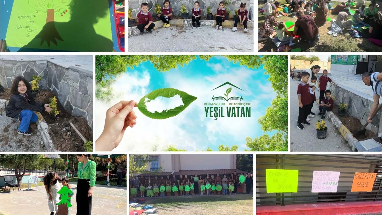 Uşak’ta yeşil vatan seferberliği, öğrencilerden doğaya can