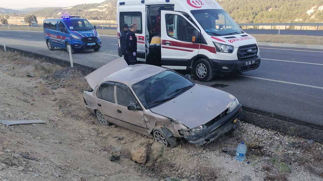 Derbent köyü yakınlarında kaza, 4 yaralı