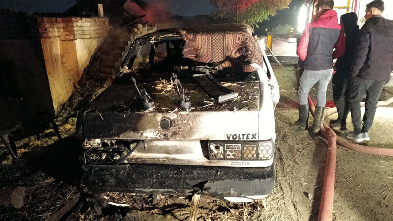 Sorkun köyünde yangın faciası
