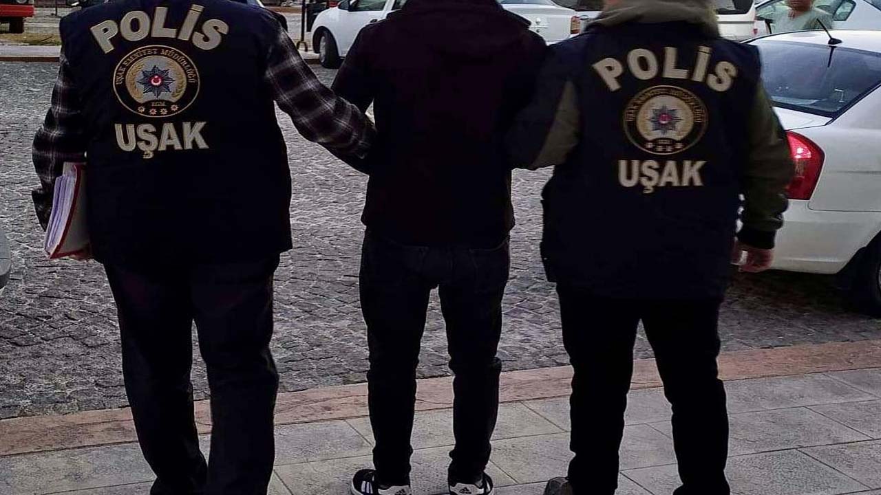 Uşak’ta 16 Yıl 9 Ay Kesinleşmiş Hapis Cezası Bulunan Şahıs Yakalandı