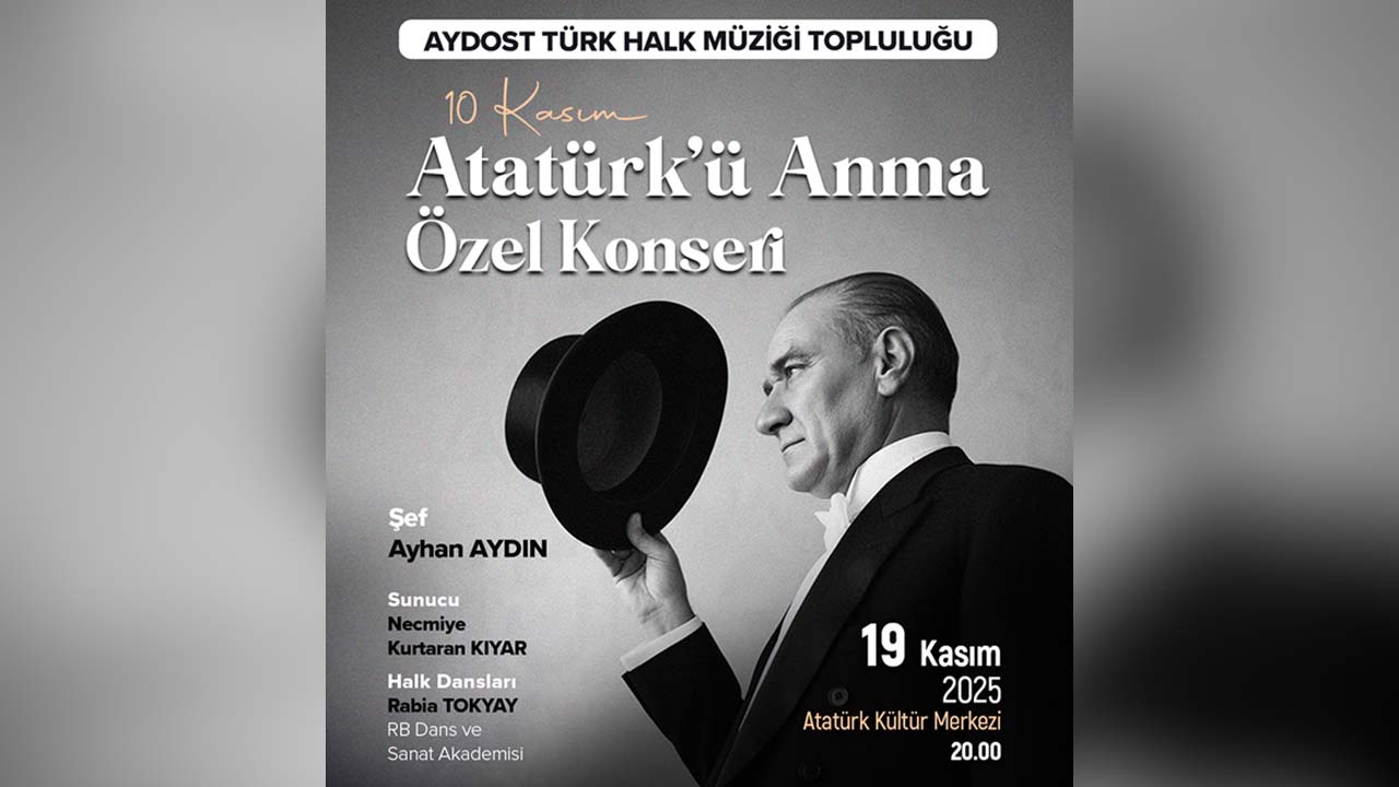 Uşak’ta Atatürk Anısına Muhteşem Konser: Türküler ve Halk Oyunları Sahne Alıyor