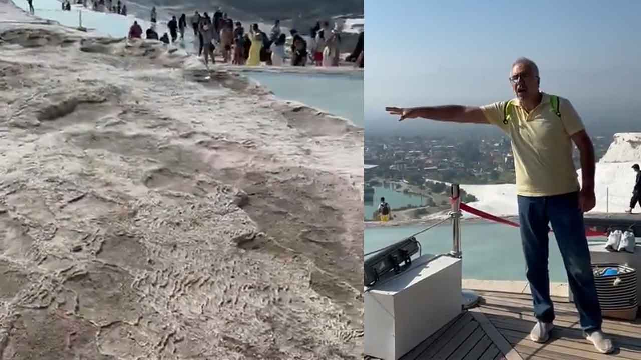 "Uşak'taki vahşi madencilik Pamukkale travertenlerindeki suyu azalttı"