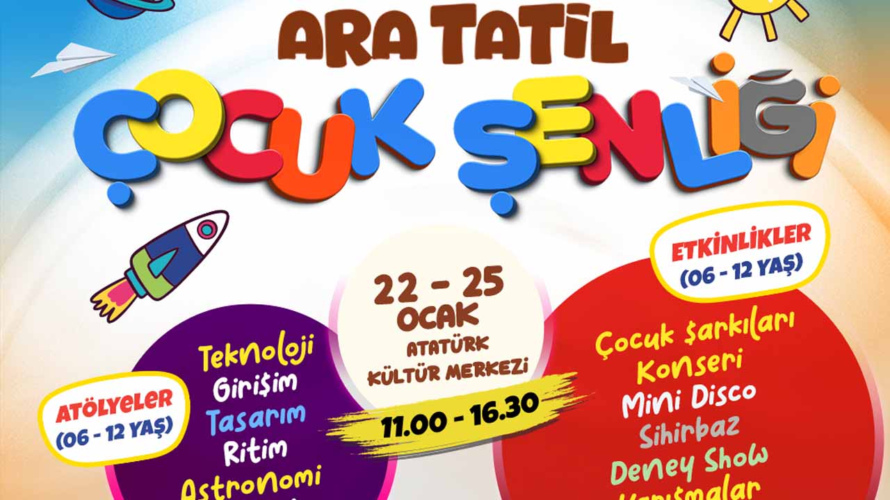 Uşak’ta Ara Tatil Çocuklar İçin Şenliğe Dönüşüyor