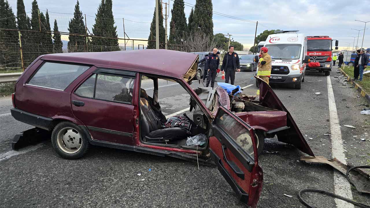 Turgutlu'da tırla otomobilin çarpışması sonucu 1 kişi öldü