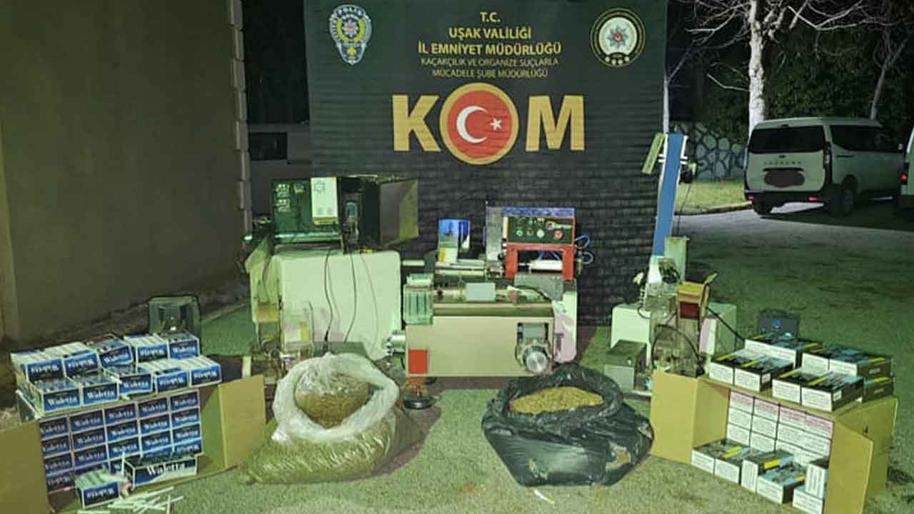 Uşak'ta kaçak tütün operasyonu: 2 kişi yakalandı