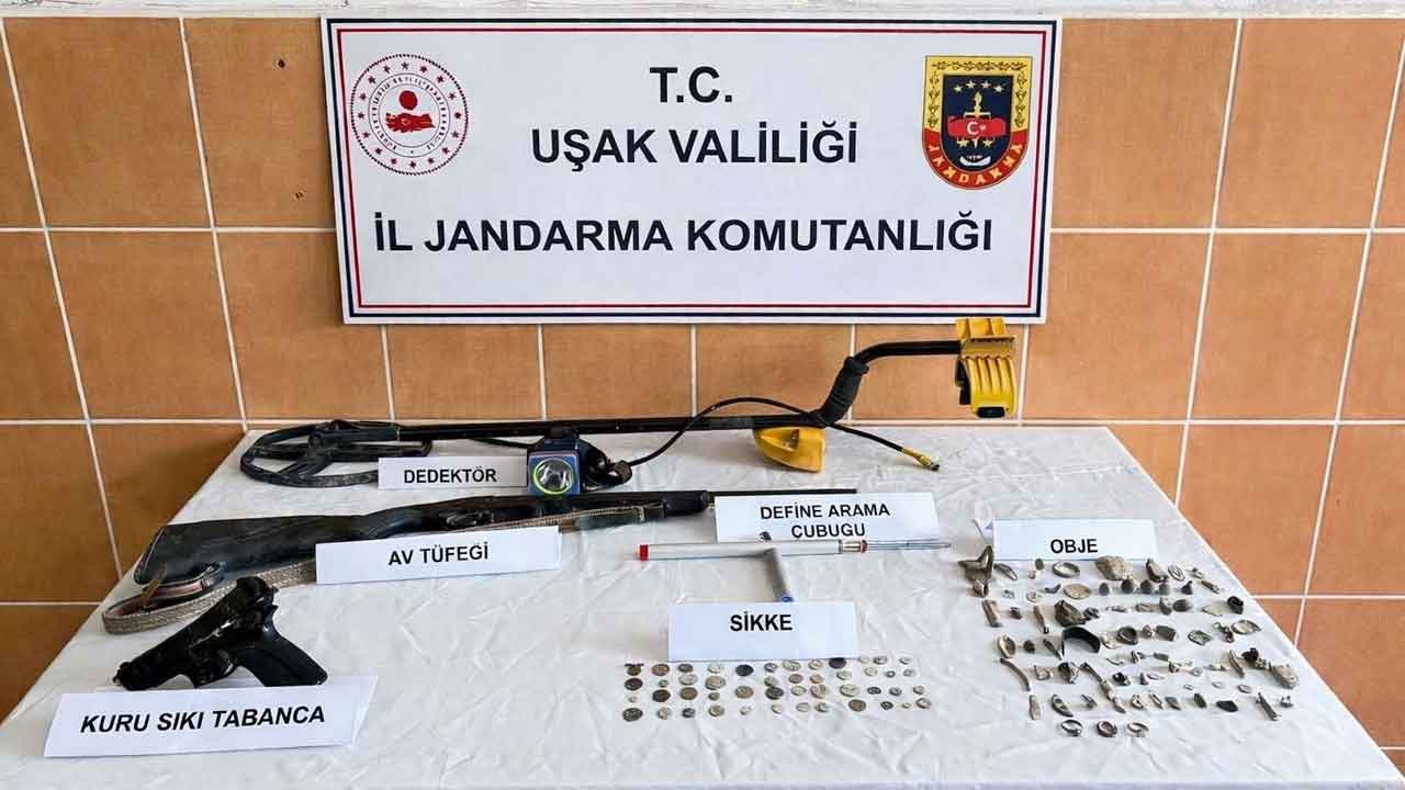 Uşak’ta Define Avcısına Jandarma Baskını