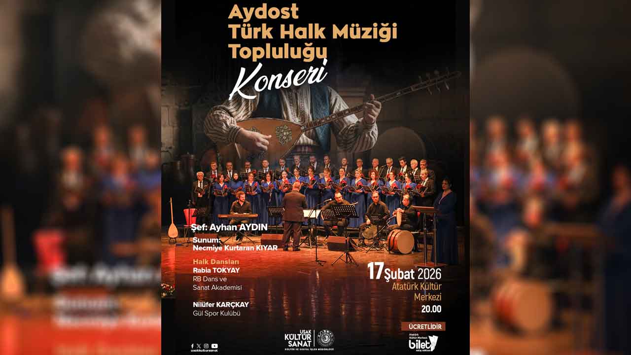 Uşak’ta Ezgilerle Dolu Özel Gece 17 Şubat’ta