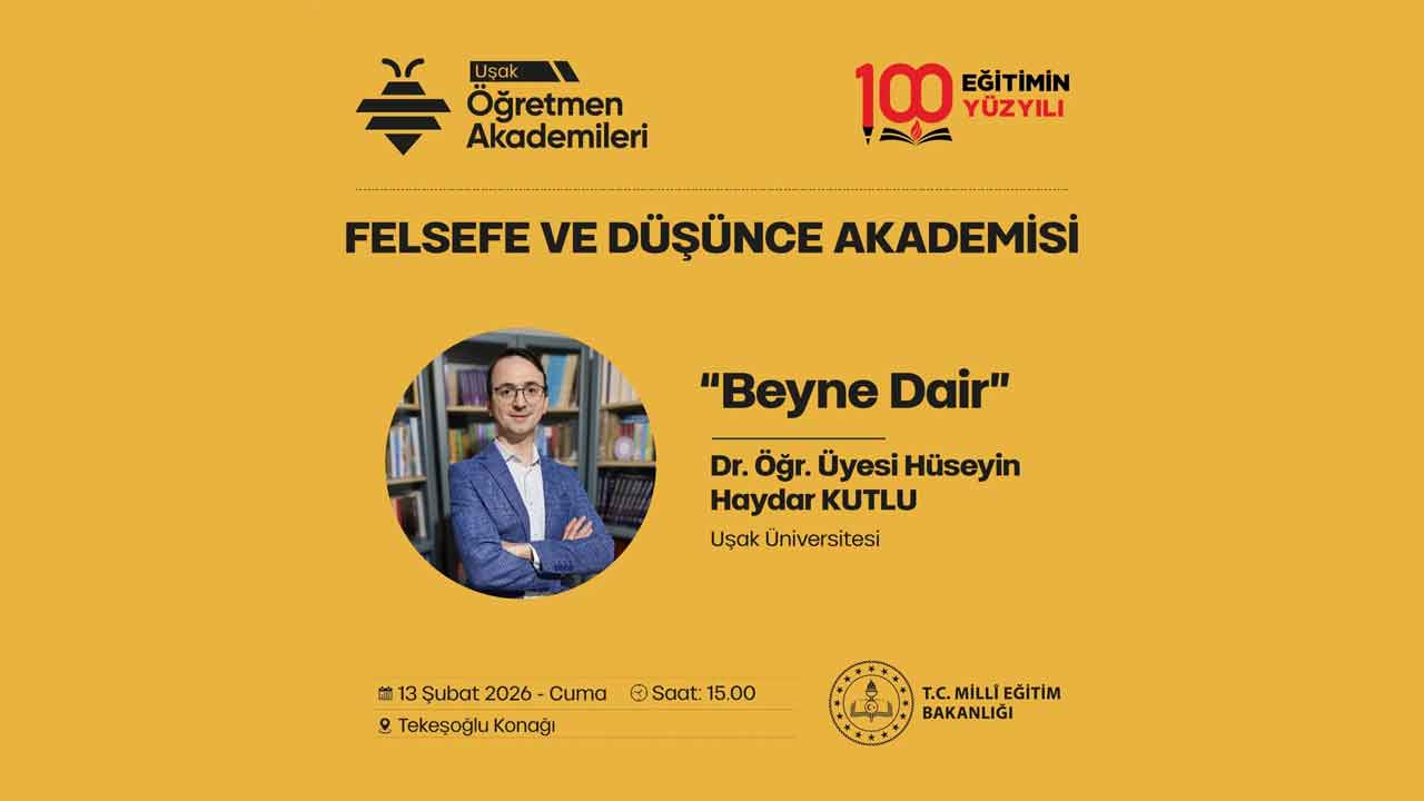 Uşak Öğretmen Akademileri'nde felsefe konuşulacak