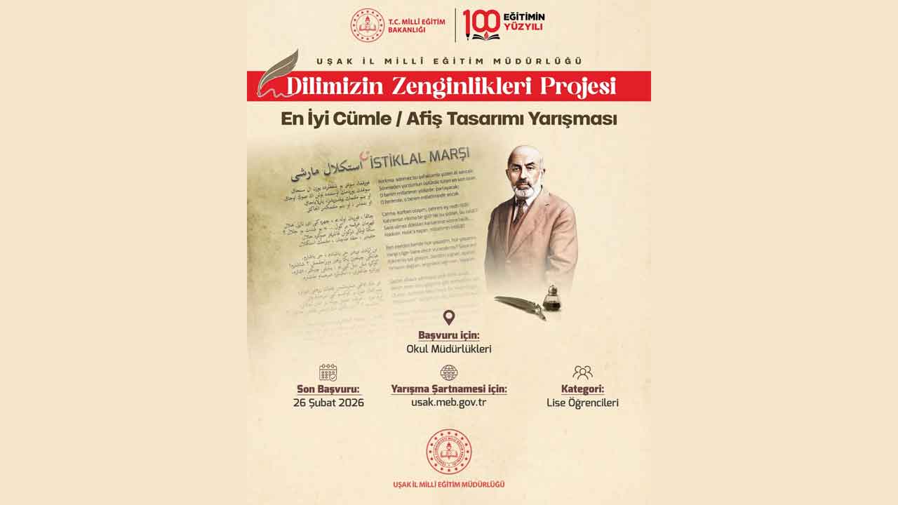 Uşaklı lise öğrencilerini afiş tasarımı yarışması bekliyor