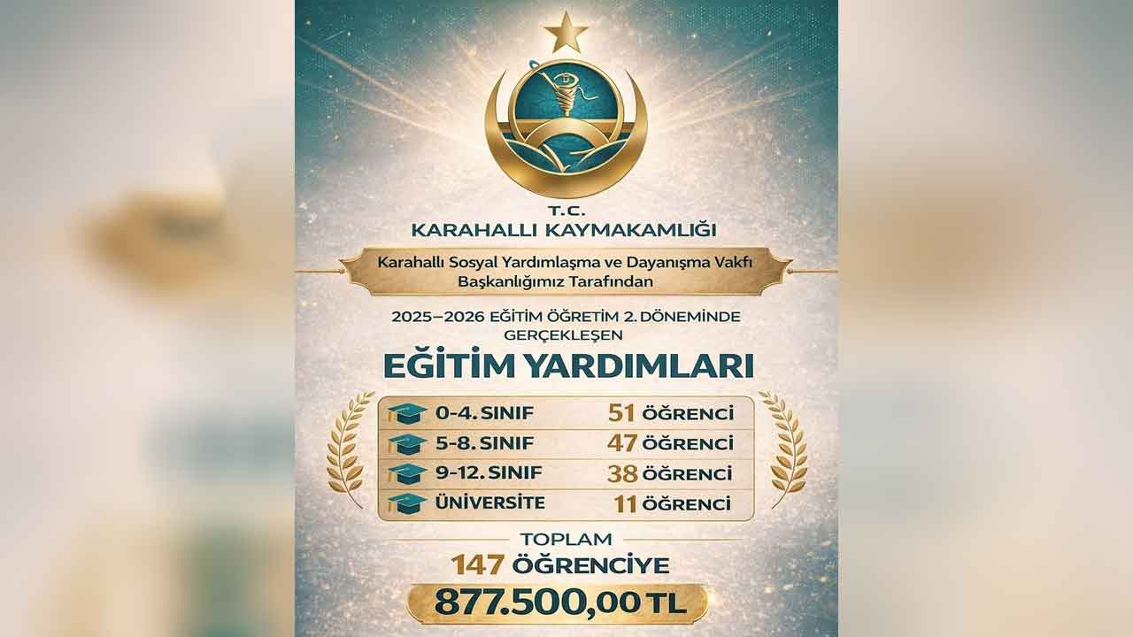 Karahallı’da 147 Öğrenciye Binlerce Lira Eğitim Yardımı Yapıldı