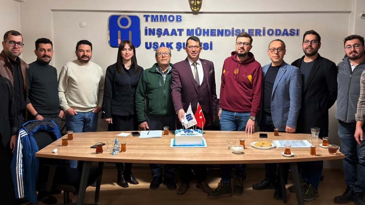 Uşak İnşaat Mühendisleri Yeni Yönetimiyle Yola Çıktı