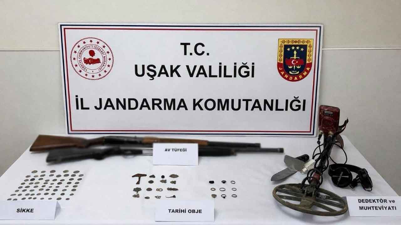 Uşak'ta tarihi eser kaçakçılığı operasyonu: 87 eser yakalandı