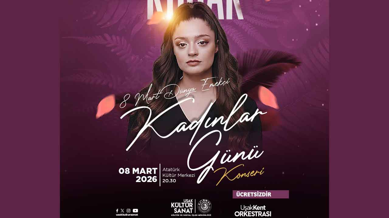 Uşak'ta kadınlar gününe özel konser