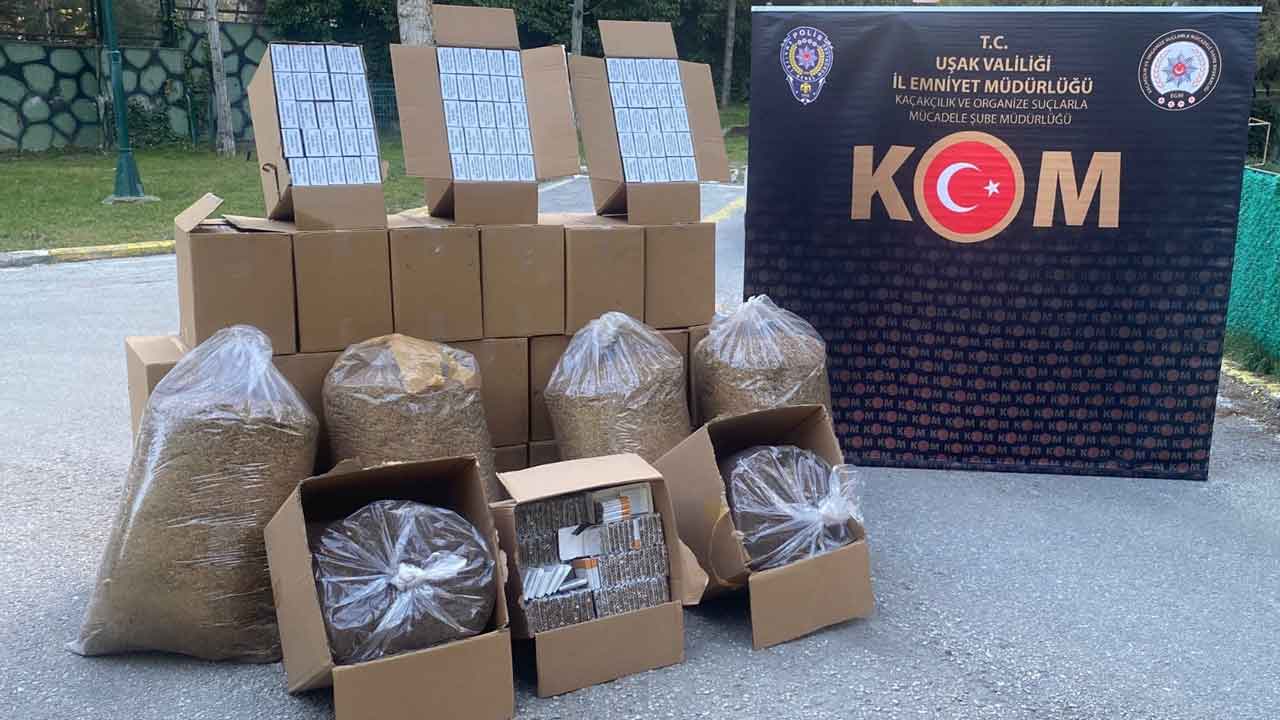 Uşak'ta kaçak tütün operasyonu: 2 kişi yakalandı